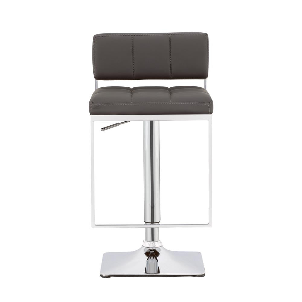 Alameda Chrome/Gray Adjustable Bar Stool - 100195 - Bien Home Furniture & Electronics