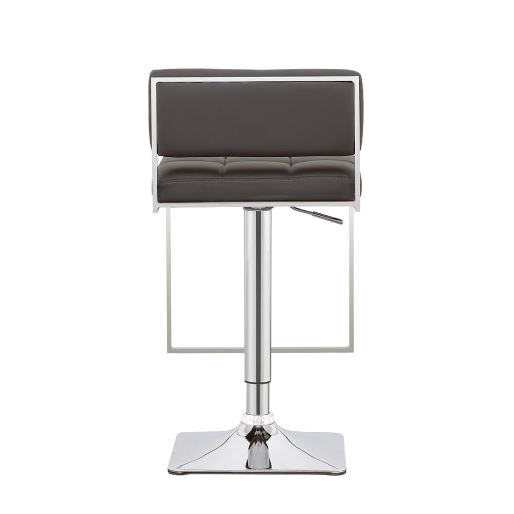 Alameda Chrome/Gray Adjustable Bar Stool - 100195 - Bien Home Furniture & Electronics