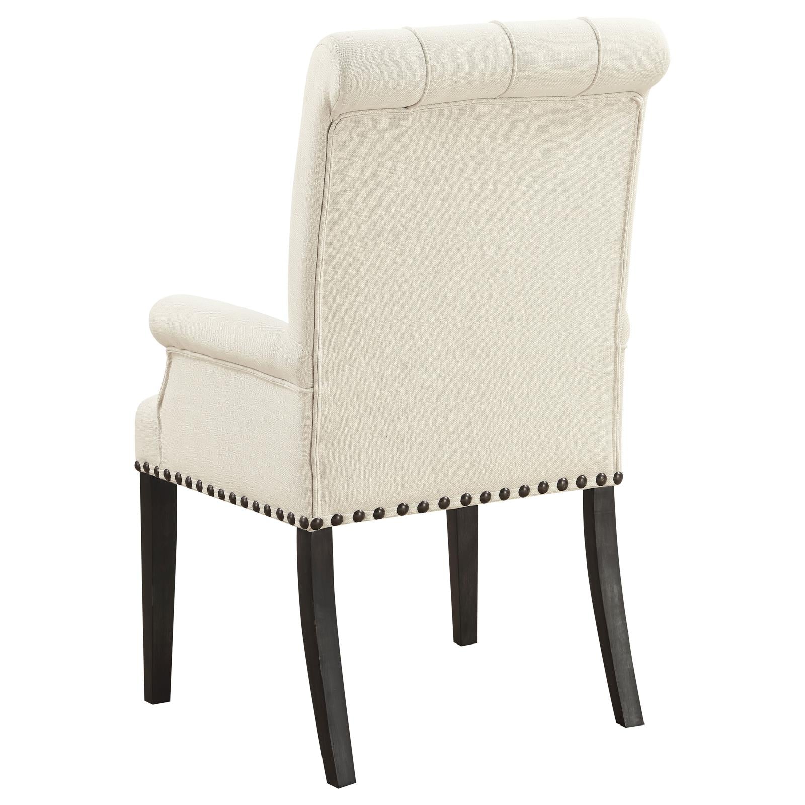 Alana Beige/Smokey Black Upholstered Arm Chair - 107283 - Bien Home Furniture & Electronics