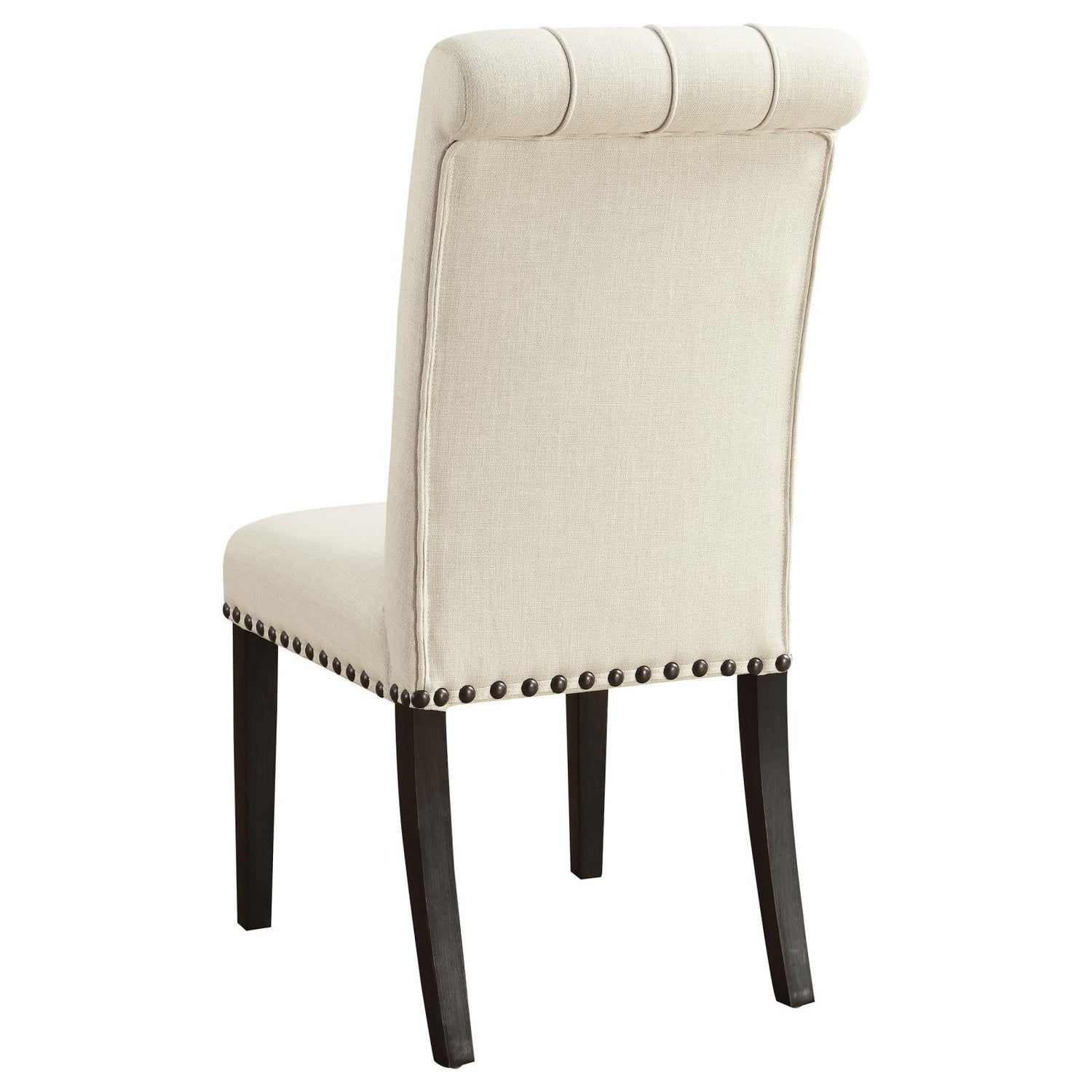 Alana Beige/Smokey Black Upholstered Side Chairs, Set of 2 - 107286 - Bien Home Furniture & Electronics