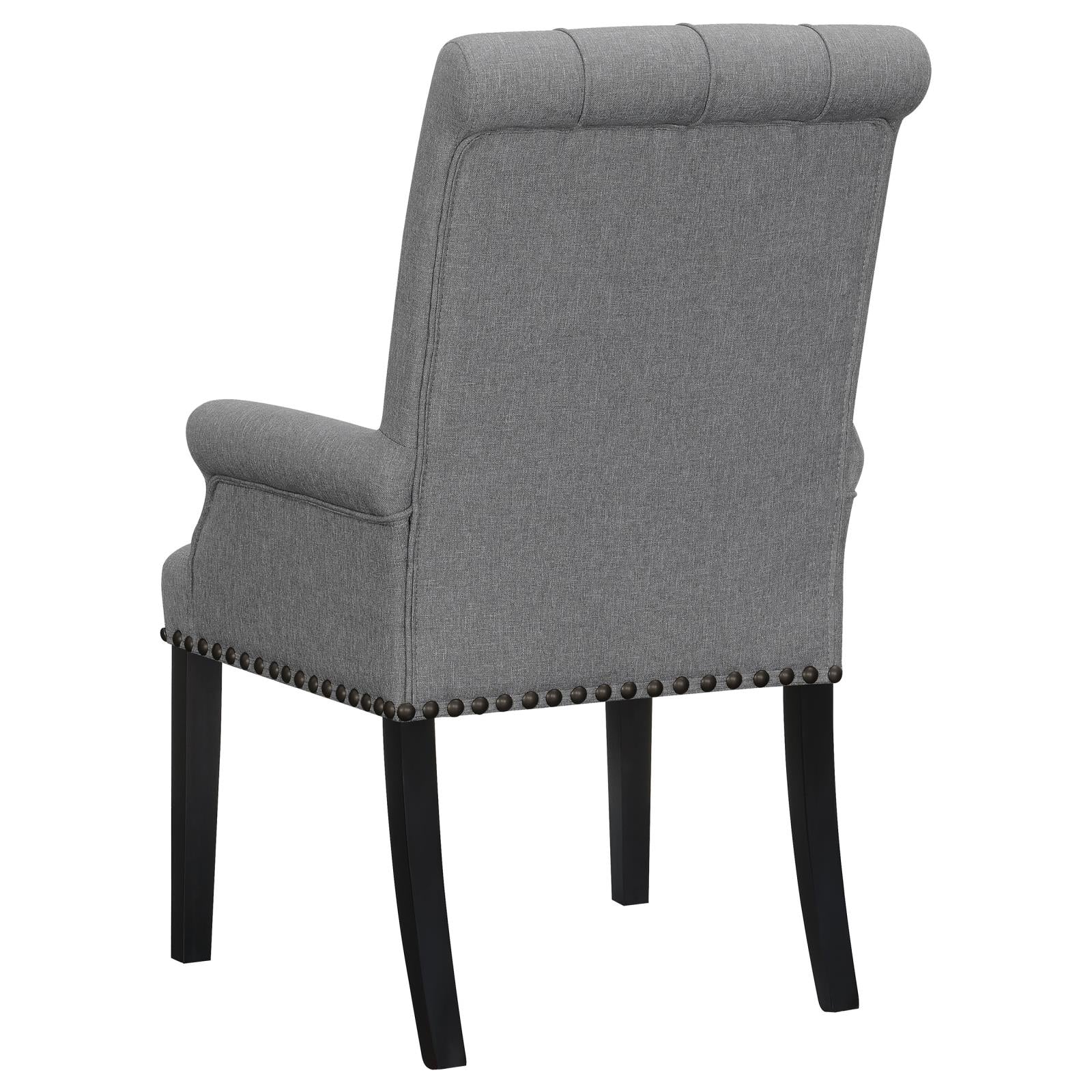 Alana Upholstered Tufted Arm Chair with Nailhead Trim - 115163 - Bien Home Furniture & Electronics