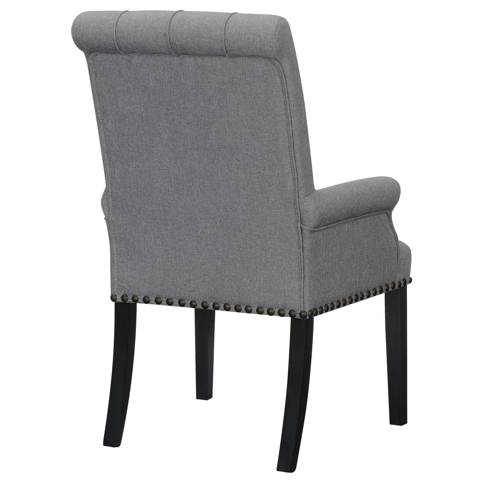 Alana Upholstered Tufted Arm Chair with Nailhead Trim - 115163 - Bien Home Furniture & Electronics