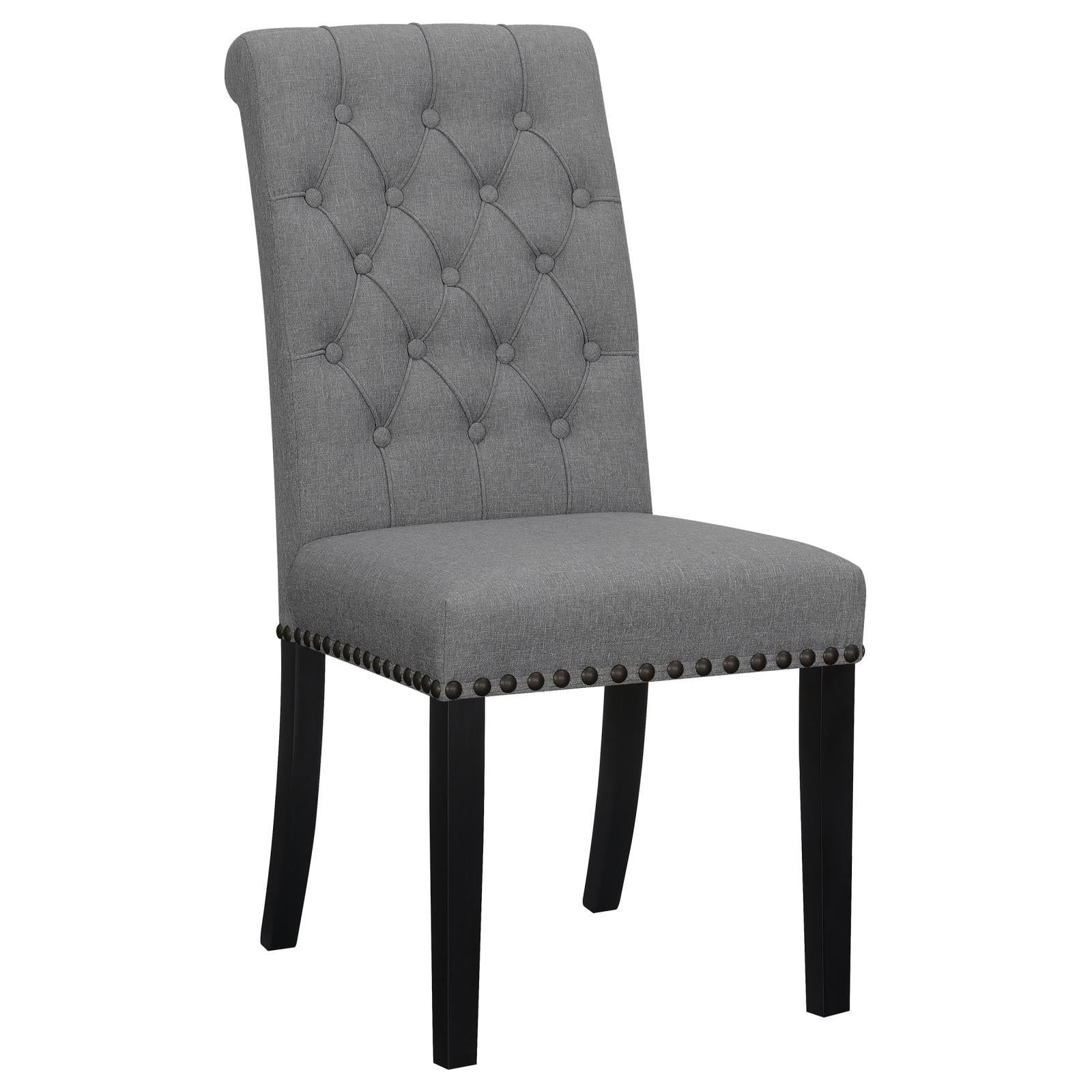 Alana Upholstered Tufted Side Chairs with Nailhead Trim, Set of 2 - 115162 - Bien Home Furniture & Electronics