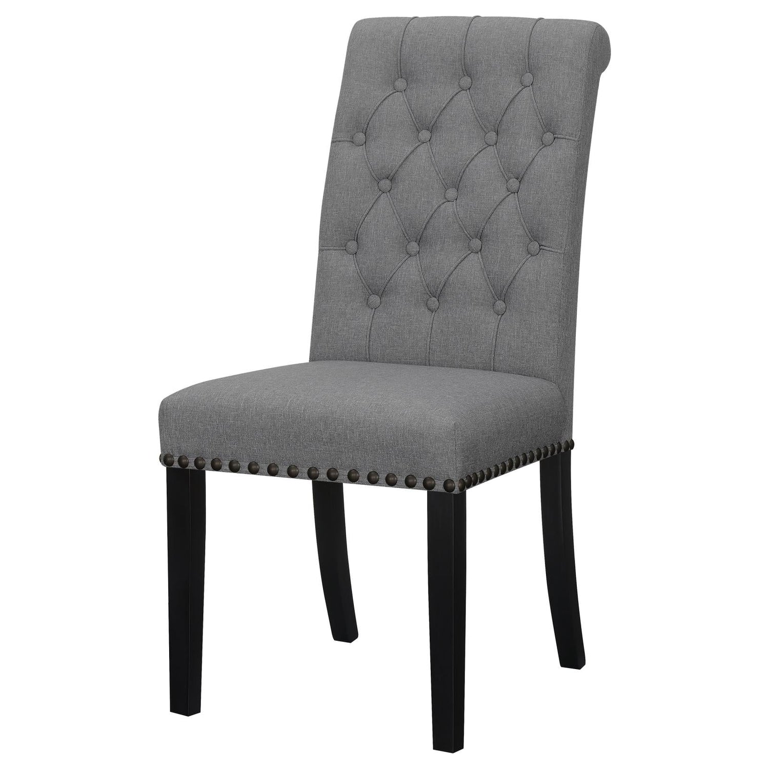 Alana Upholstered Tufted Side Chairs with Nailhead Trim, Set of 2 - 115162 - Bien Home Furniture & Electronics