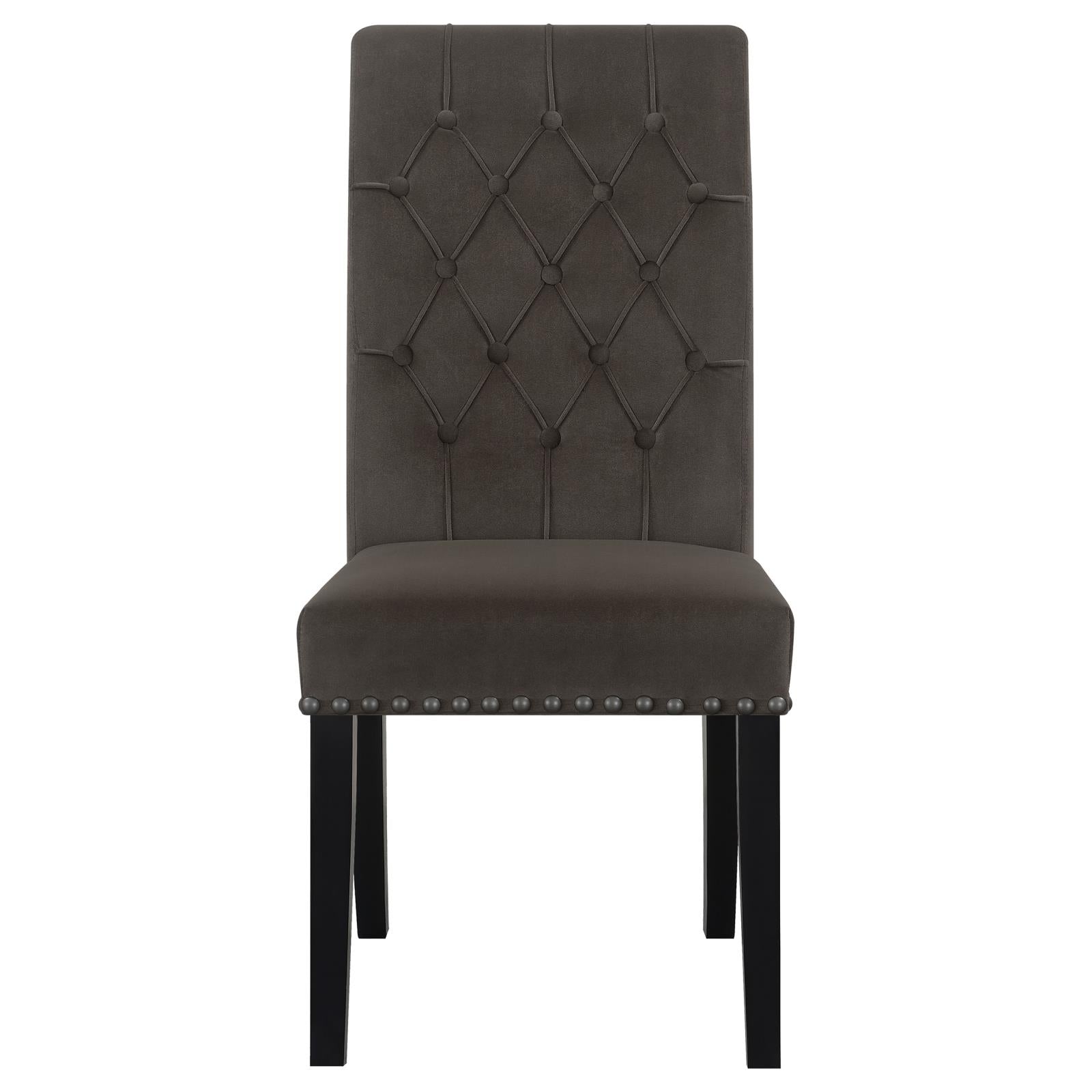 Alana Upholstered Tufted Side Chairs with Nailhead Trim, Set of 2 - 115172 - Bien Home Furniture & Electronics