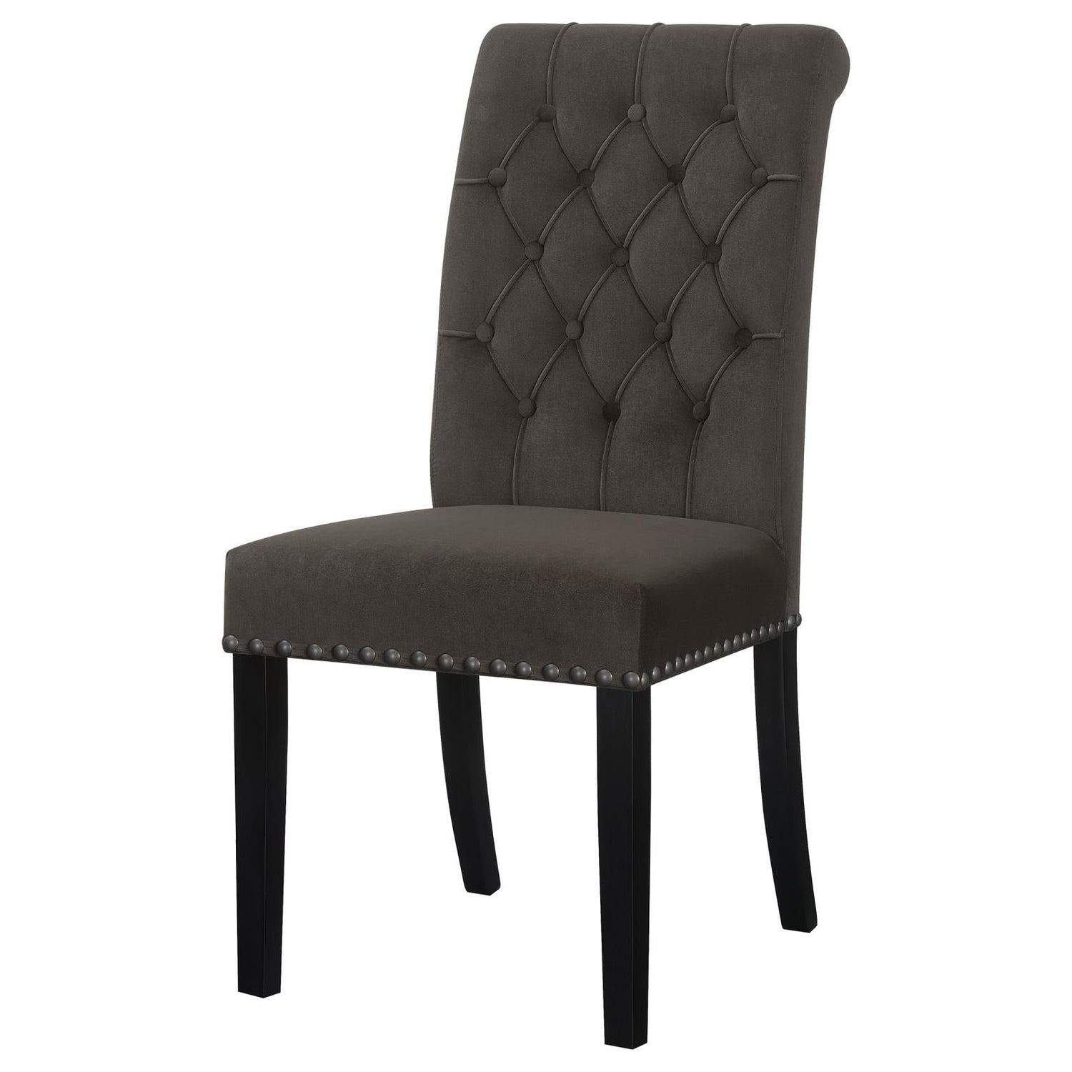 Alana Upholstered Tufted Side Chairs with Nailhead Trim, Set of 2 - 115172 - Bien Home Furniture & Electronics