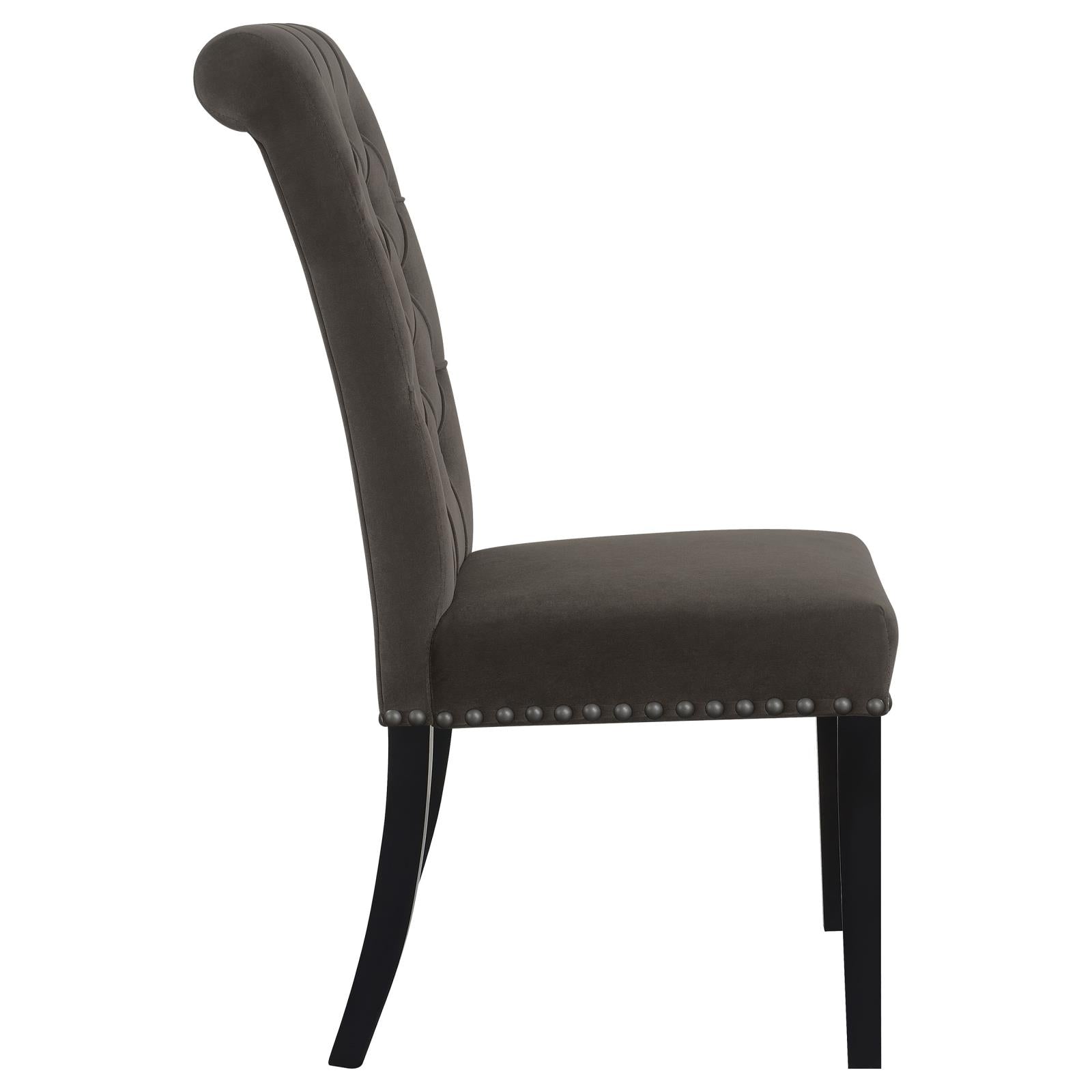 Alana Upholstered Tufted Side Chairs with Nailhead Trim, Set of 2 - 115172 - Bien Home Furniture & Electronics