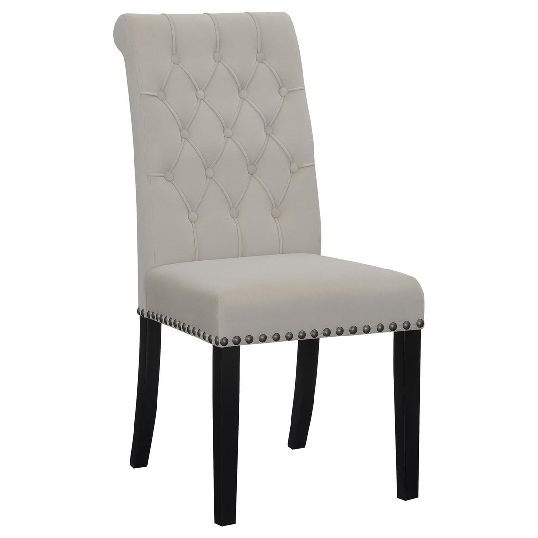 Alana Upholstered Tufted Side Chairs with Nailhead Trim, Set of 2 - 115182 - Bien Home Furniture &amp; Electronics