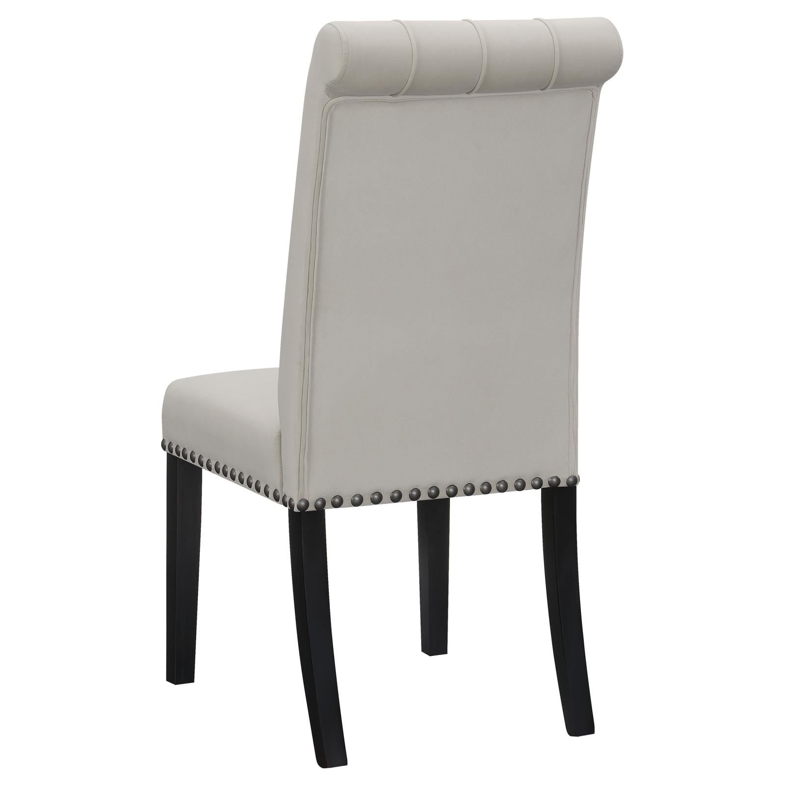 Alana Upholstered Tufted Side Chairs with Nailhead Trim, Set of 2 - 115182 - Bien Home Furniture & Electronics
