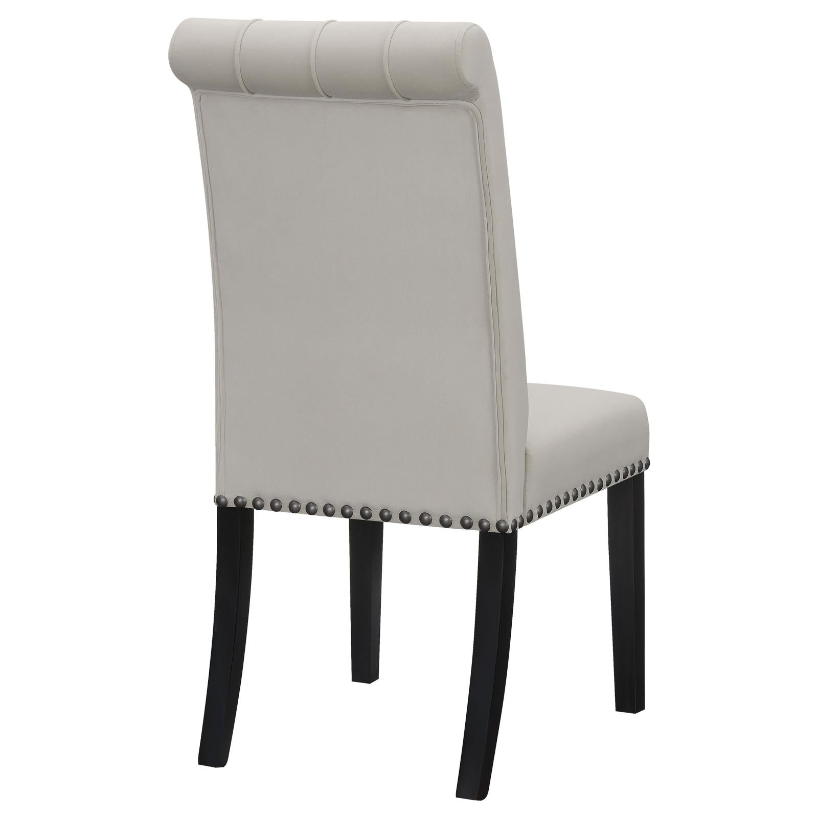Alana Upholstered Tufted Side Chairs with Nailhead Trim, Set of 2 - 115182 - Bien Home Furniture & Electronics