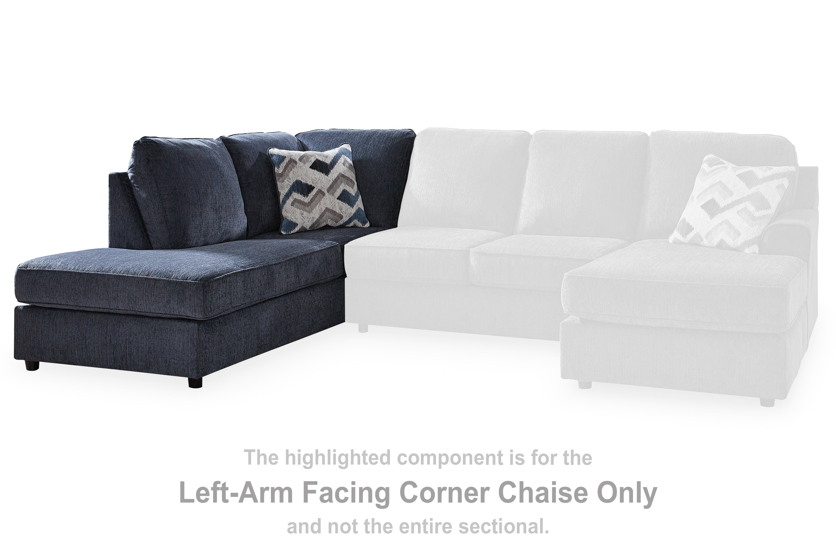 Albar Place Cobalt Left-Arm Facing Corner Chaise - 9530216 - Bien Home Furniture & Electronics