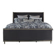 Alderwood California King Upholstered Panel Bed Charcoal Gray - 223121KW - Bien Home Furniture & Electronics