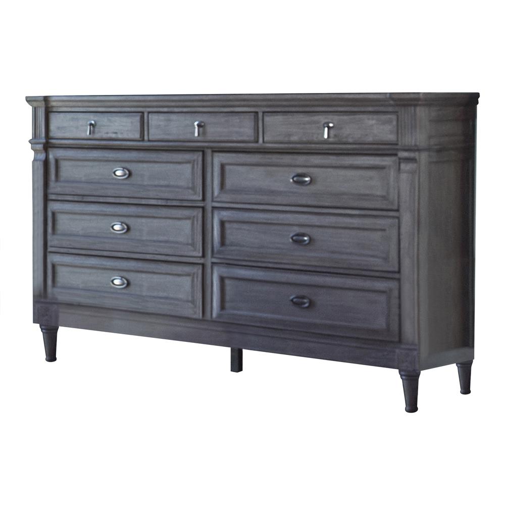 Alderwood French Gray 9-Drawer Dresser - 223123 - Bien Home Furniture &amp; Electronics