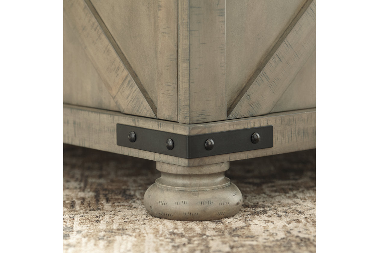 Aldwin Gray Coffee Table With Storage - T457-20 - Bien Home Furniture & Electronics