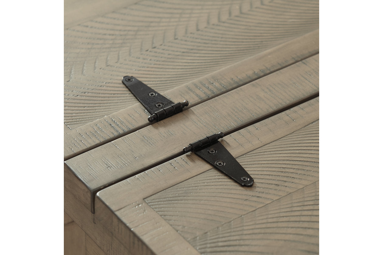 Aldwin Gray Coffee Table With Storage - T457-20 - Bien Home Furniture & Electronics