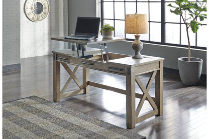 Aldwin Gray Home Office Lift Top Desk - H837-54 - Bien Home Furniture &amp; Electronics