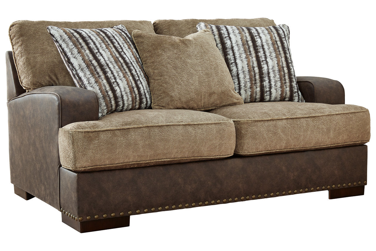 Alesbury Chocolate Loveseat - 1870435 - Bien Home Furniture & Electronics