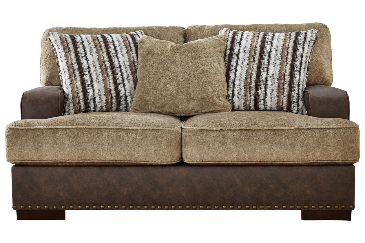 Alesbury Chocolate Loveseat - 1870435 - Bien Home Furniture & Electronics