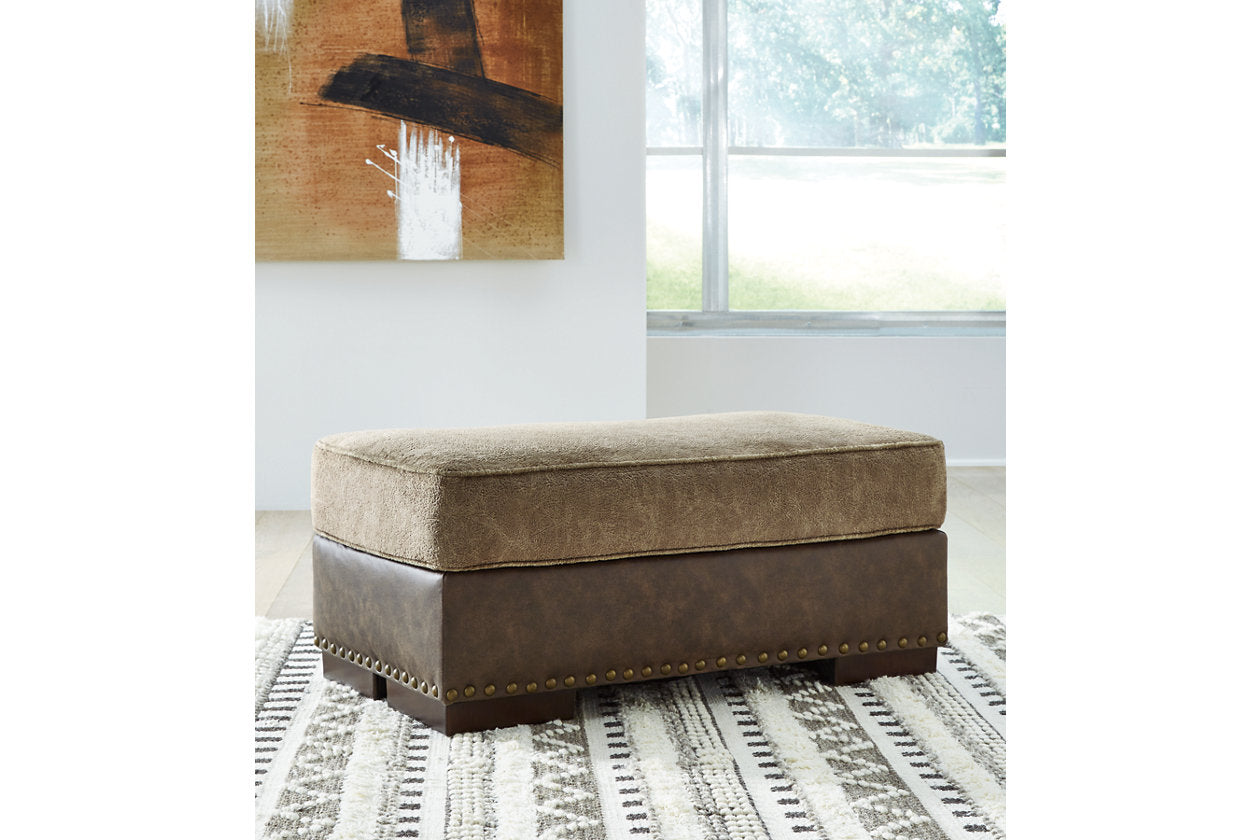 Alesbury Chocolate Ottoman - 1870414 - Bien Home Furniture &amp; Electronics