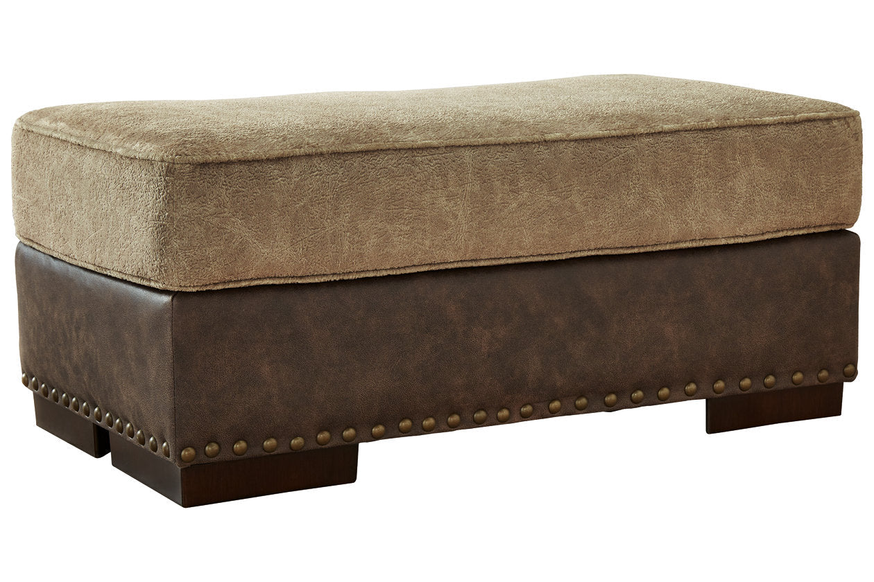 Alesbury Chocolate Ottoman - 1870414 - Bien Home Furniture &amp; Electronics