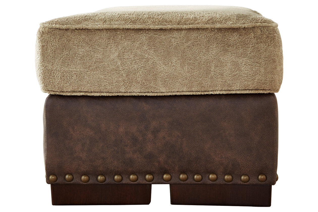 Alesbury Chocolate Ottoman - 1870414 - Bien Home Furniture &amp; Electronics