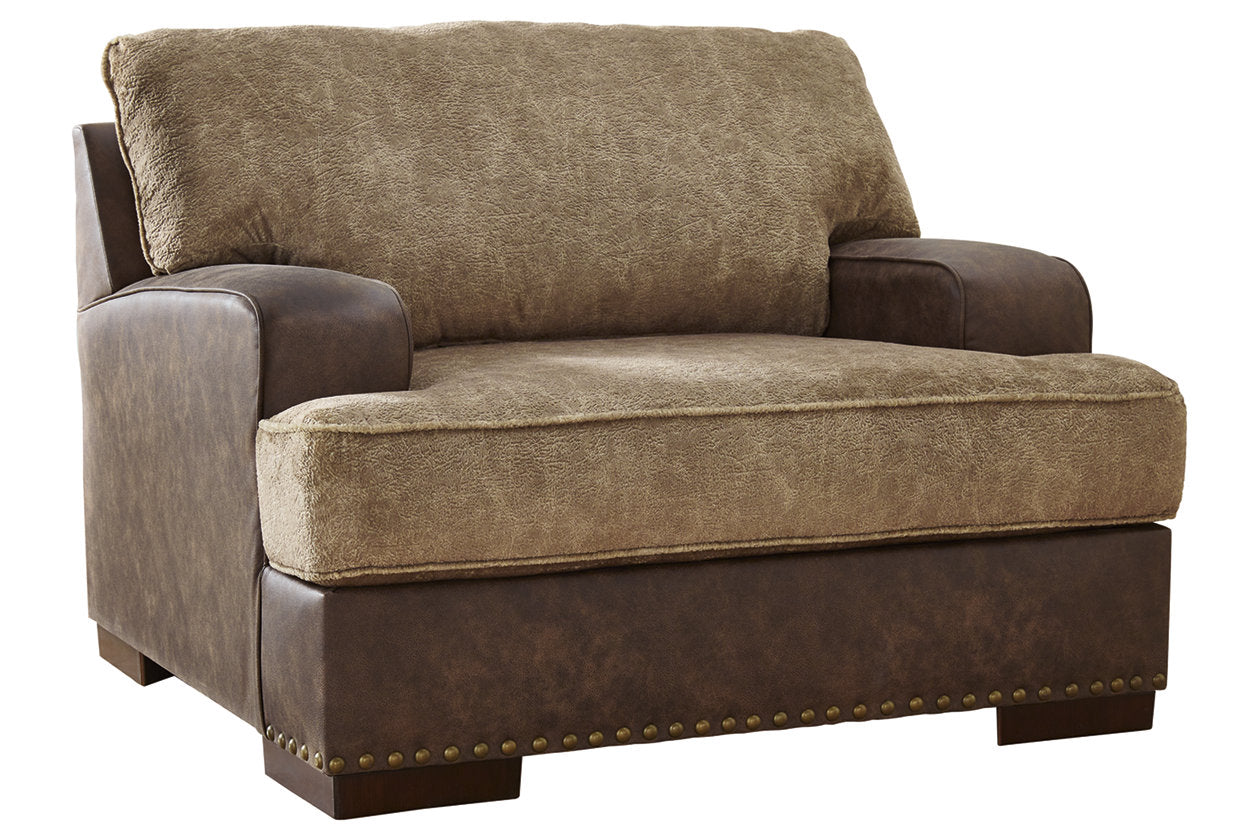 Alesbury Chocolate Oversized Chair - 1870423 - Bien Home Furniture & Electronics