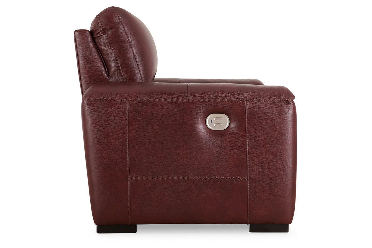 Alessandro Garnet Power Recliner - U2550113 - Bien Home Furniture & Electronics