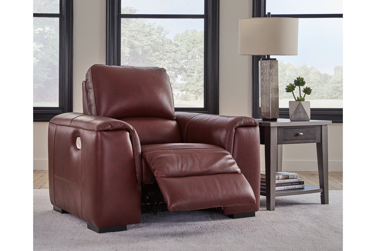 Alessandro Garnet Power Recliner - U2550113 - Bien Home Furniture & Electronics