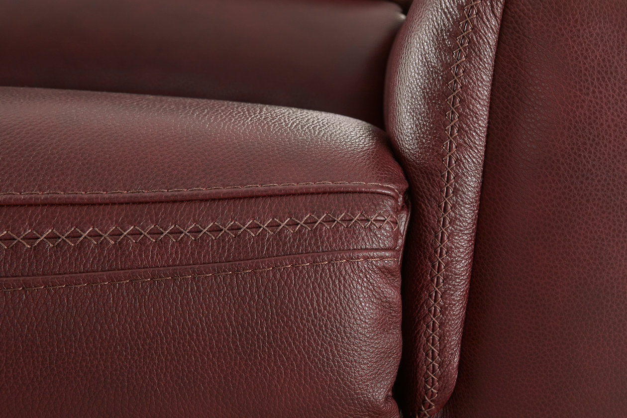 Alessandro Garnet Power Reclining Loveseat with Console - U2550118 - Bien Home Furniture & Electronics