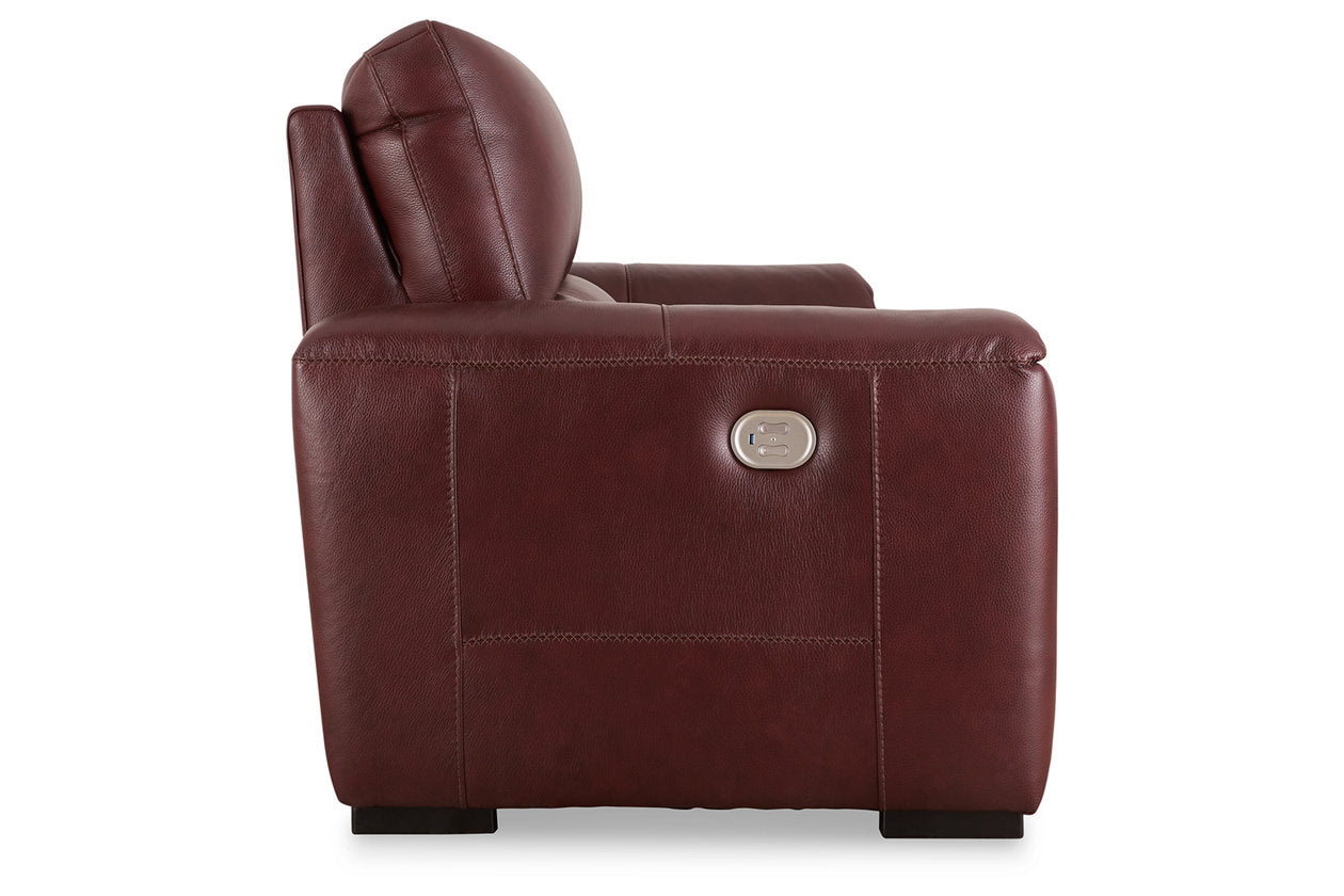 Alessandro Garnet Power Reclining Sofa - U2550115 - Bien Home Furniture & Electronics
