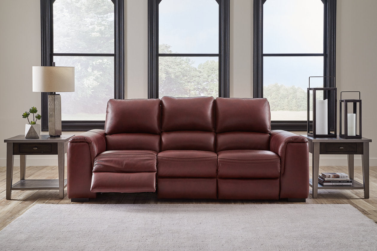 Alessandro Garnet Power Reclining Sofa - U2550115 - Bien Home Furniture & Electronics
