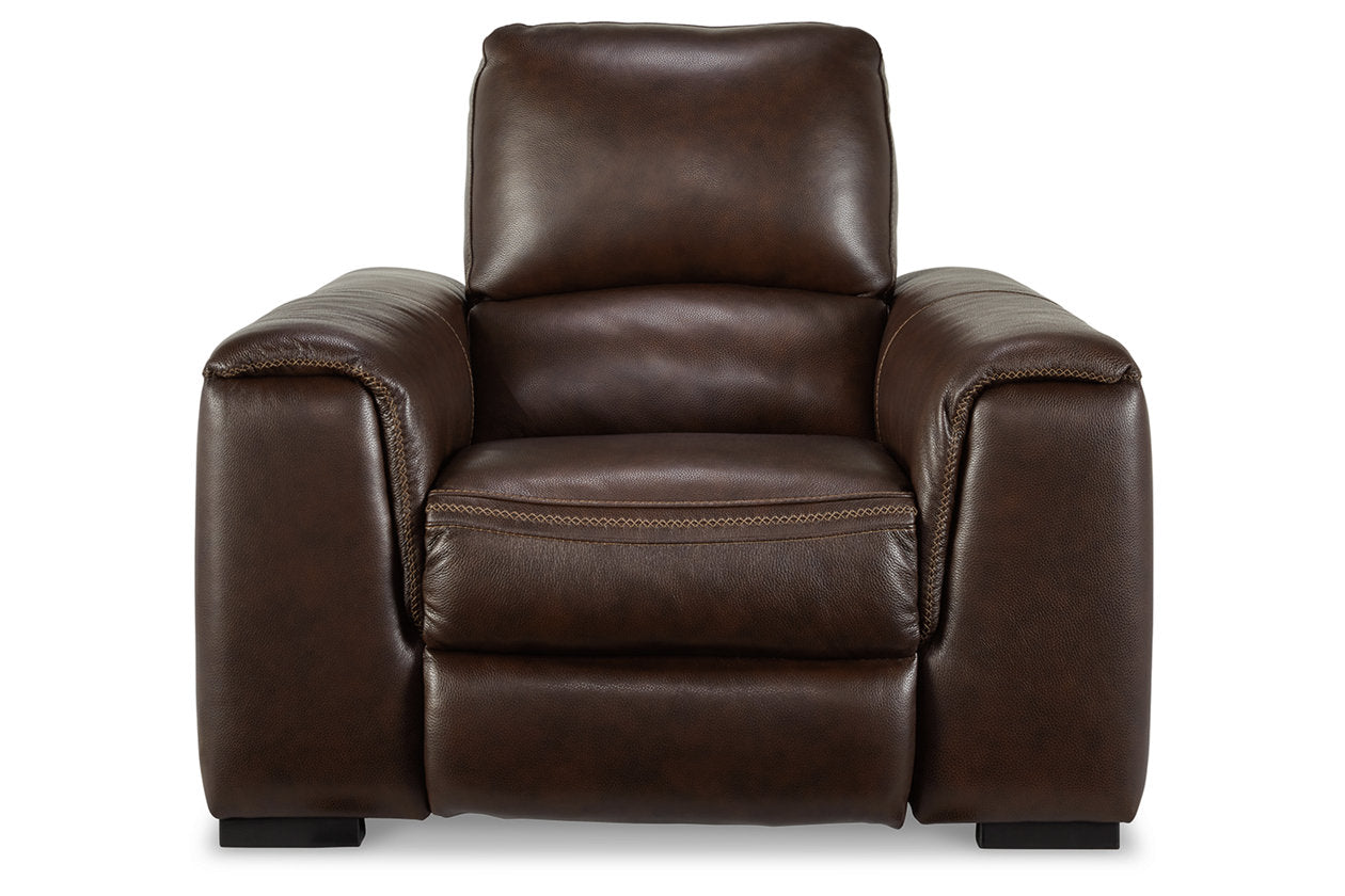 Alessandro Walnut Power Recliner - U2550213 - Bien Home Furniture & Electronics
