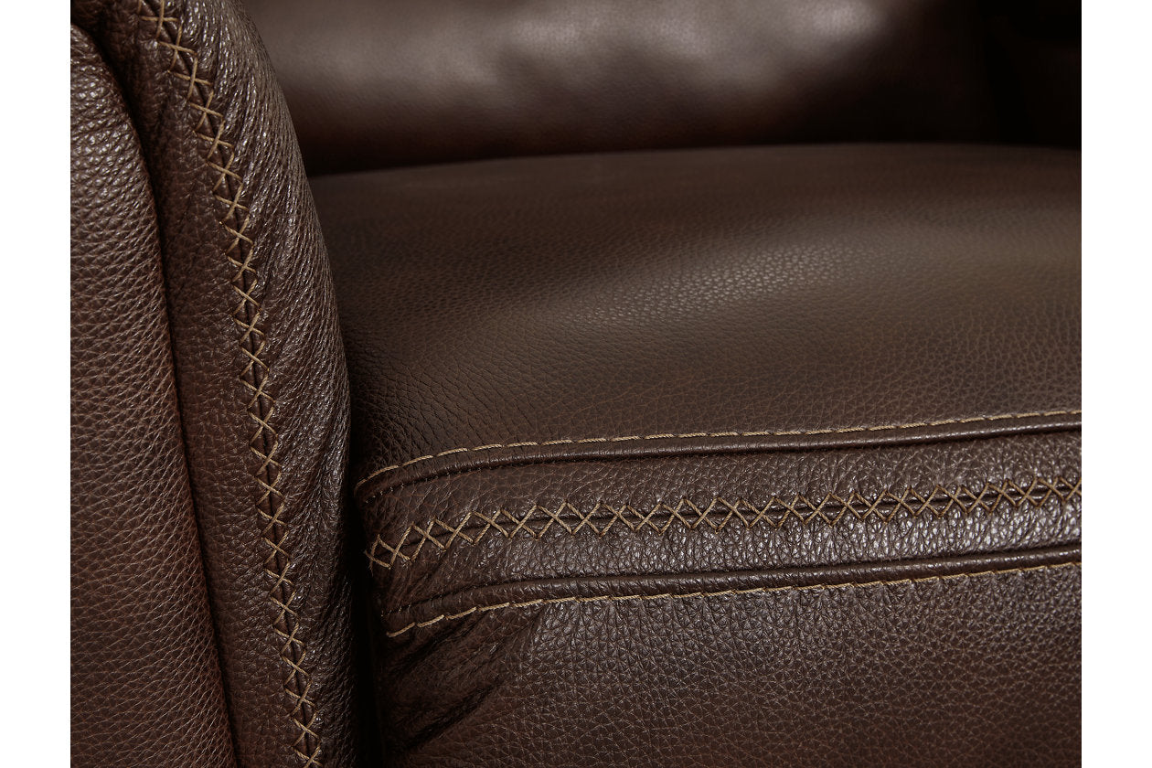 Alessandro Walnut Power Recliner - U2550213 - Bien Home Furniture & Electronics
