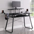Alfie Gunmetal Gaming Desk with USB Ports - 801410 - Bien Home Furniture & Electronics