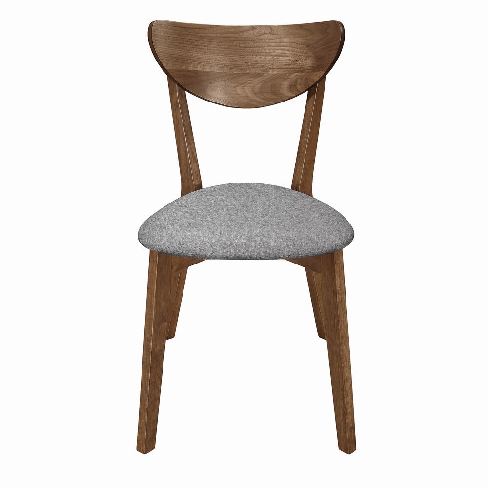 Alfredo Gray/Natural Walnut Upholstered Dining Chairs, Set of 2 - 108082 - Bien Home Furniture & Electronics