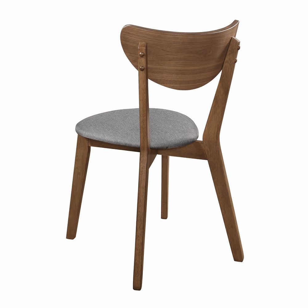 Alfredo Gray/Natural Walnut Upholstered Dining Chairs, Set of 2 - 108082 - Bien Home Furniture & Electronics