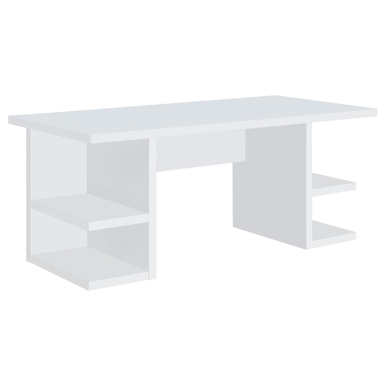 Alice White Writing Desk with Open Shelves - 801455 - Bien Home Furniture & Electronics