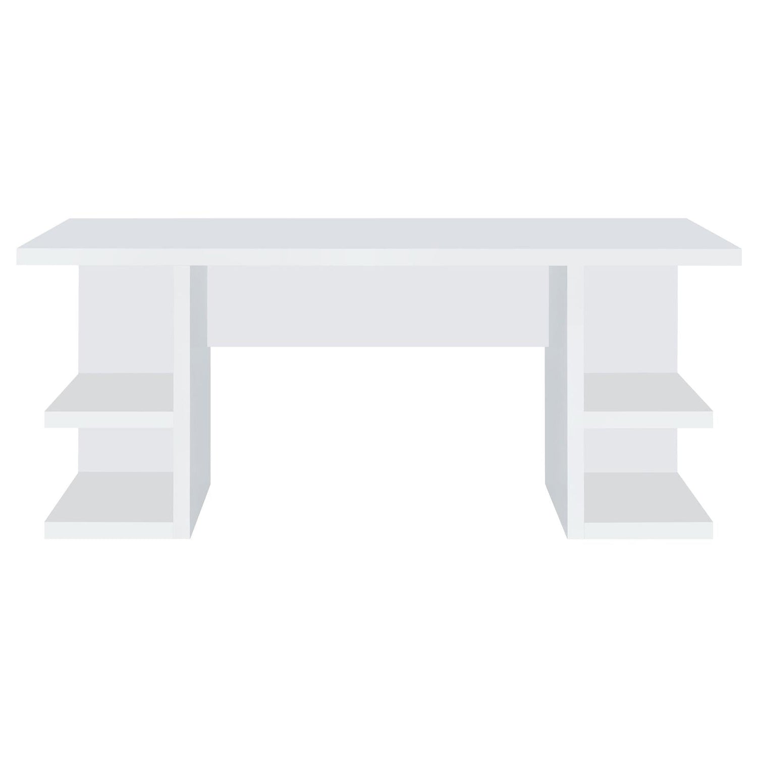 Alice White Writing Desk with Open Shelves - 801455 - Bien Home Furniture & Electronics