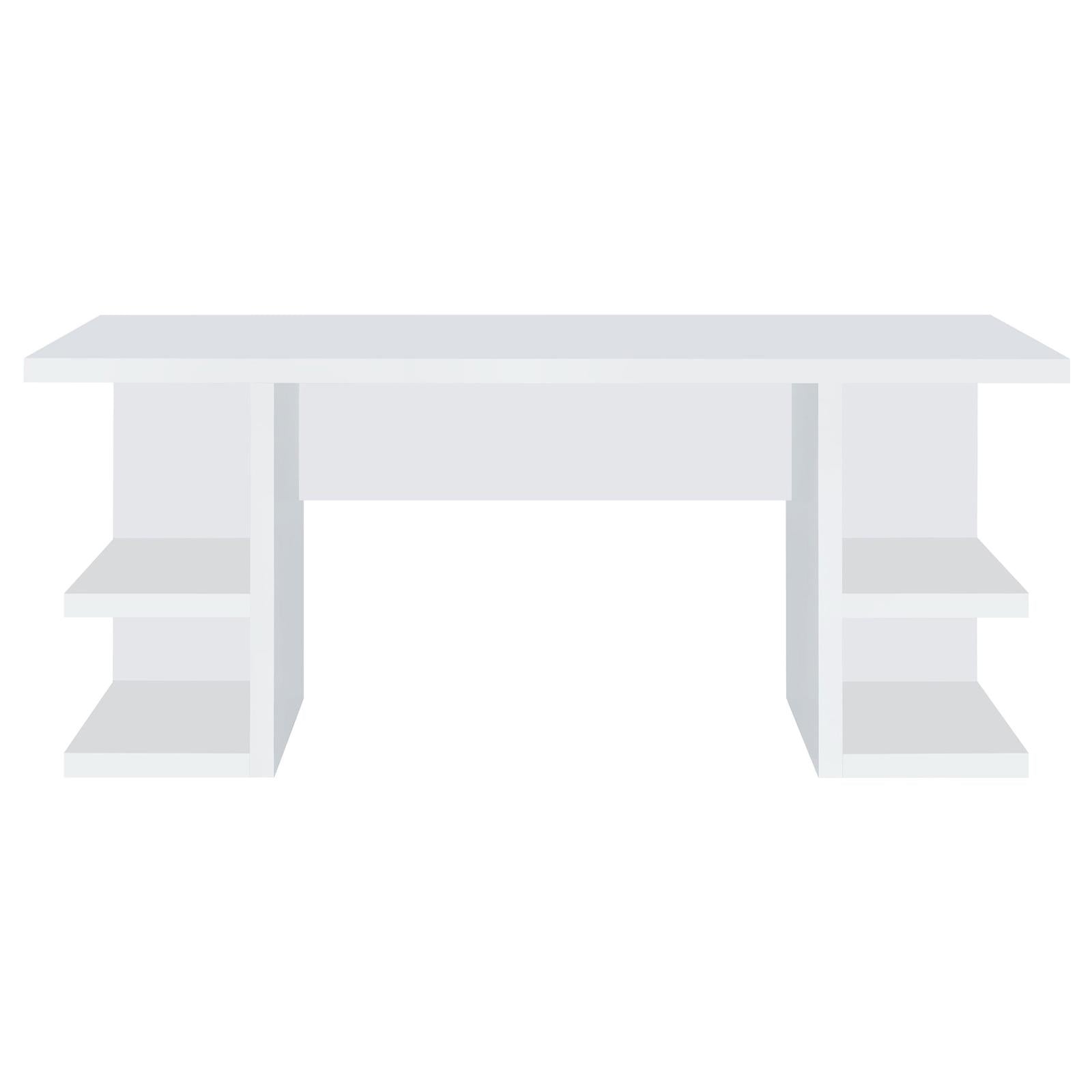 Alice White Writing Desk with Open Shelves - 801455 - Bien Home Furniture & Electronics