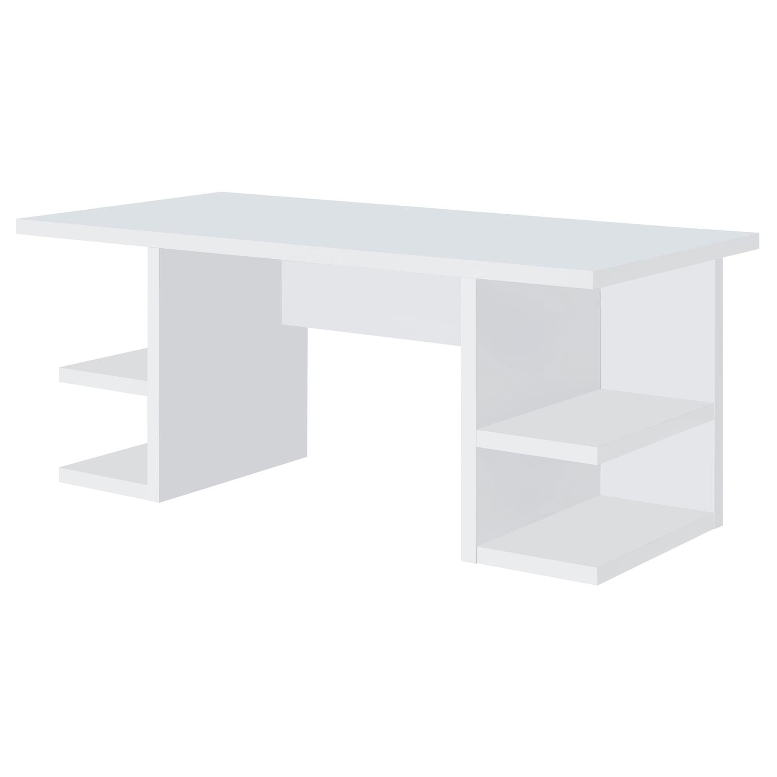 Alice White Writing Desk with Open Shelves - 801455 - Bien Home Furniture & Electronics