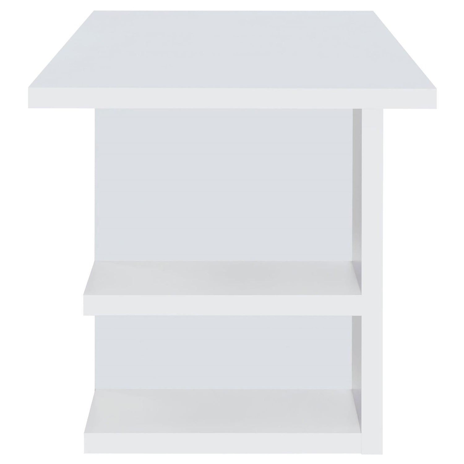 Alice White Writing Desk with Open Shelves - 801455 - Bien Home Furniture & Electronics