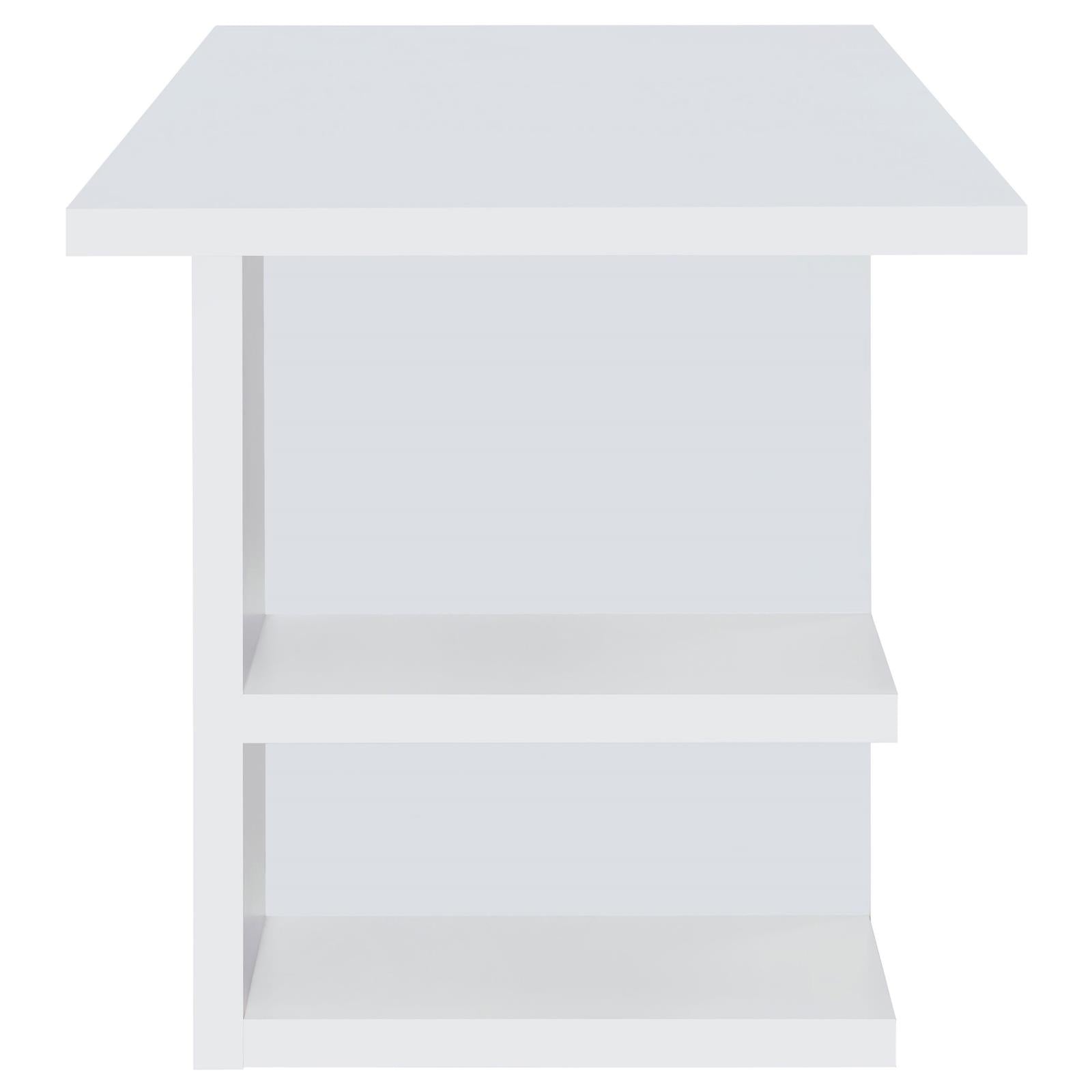 Alice White Writing Desk with Open Shelves - 801455 - Bien Home Furniture & Electronics