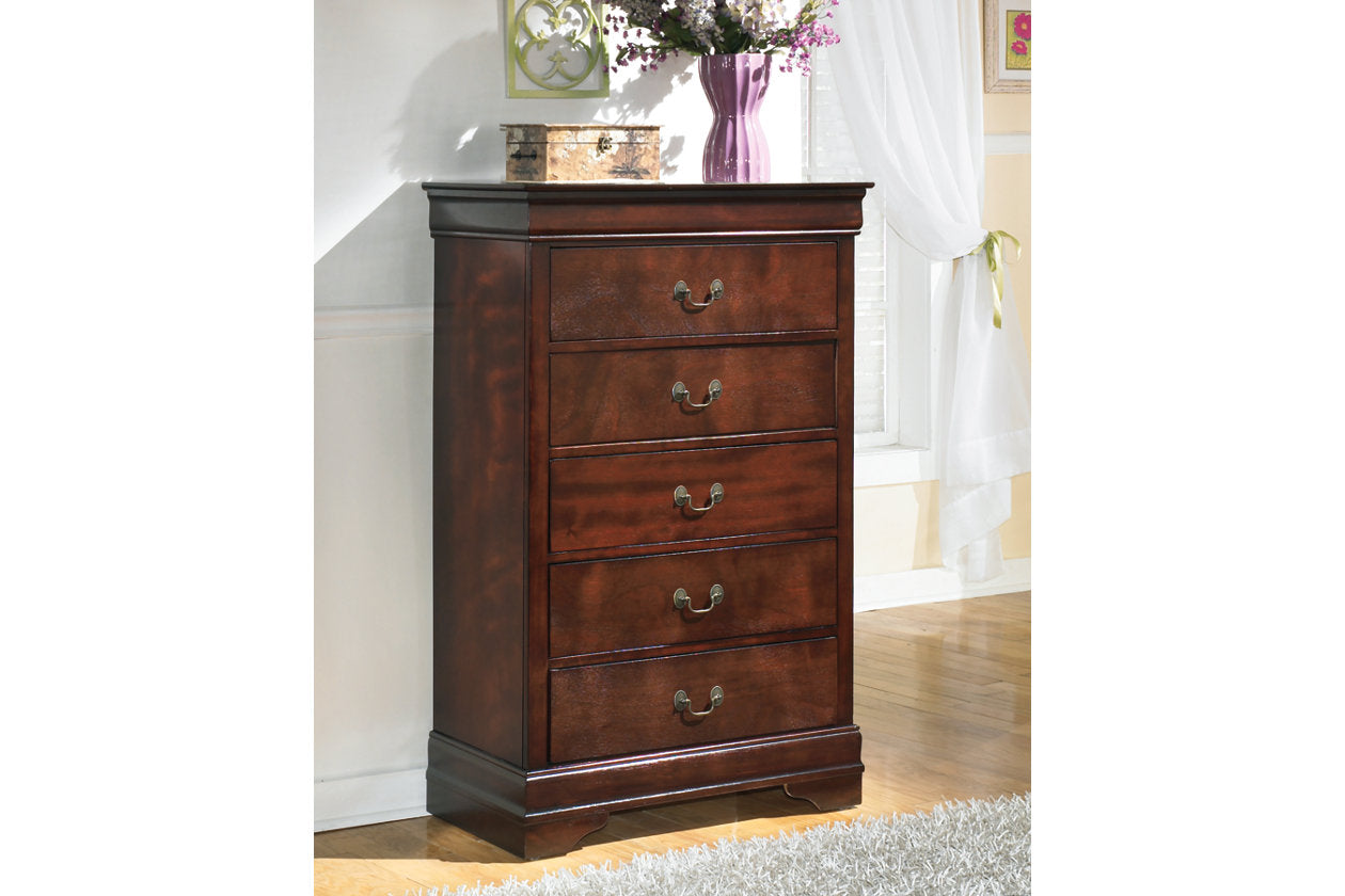 Alisdair Dark Brown Chest of Drawers - B376-46 - Bien Home Furniture & Electronics