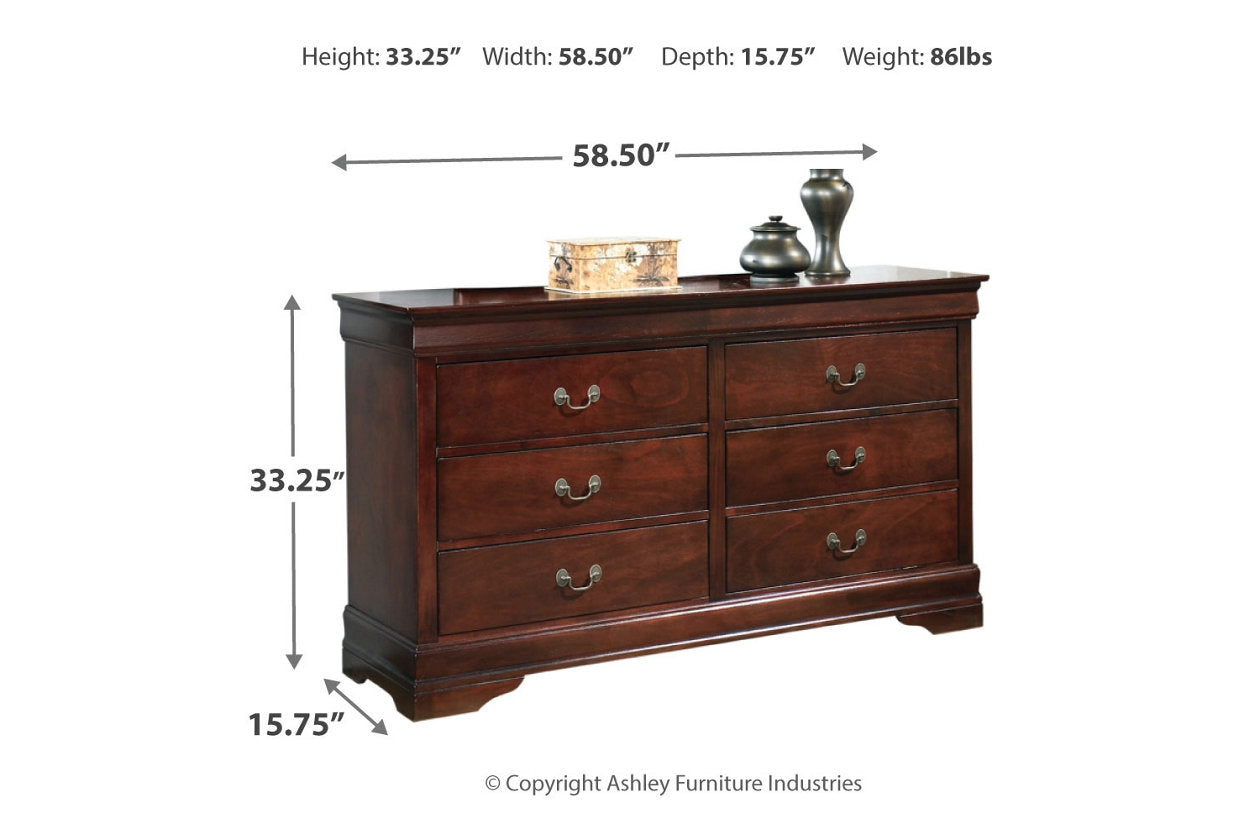 Alisdair Dark Brown Dresser - B376-31 - Bien Home Furniture & Electronics