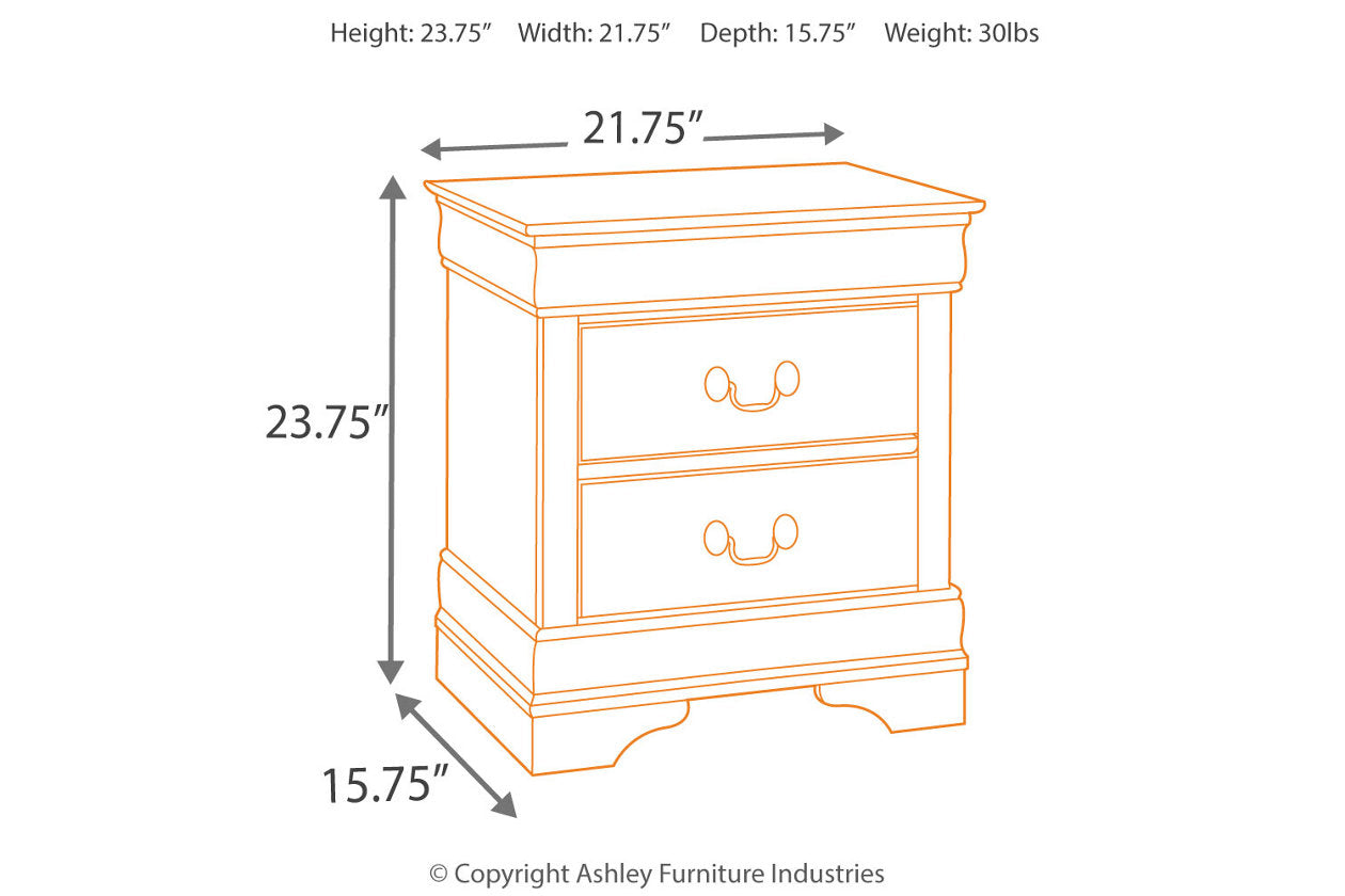 Alisdair Dark Brown Nightstand - B376-92 - Bien Home Furniture &amp; Electronics