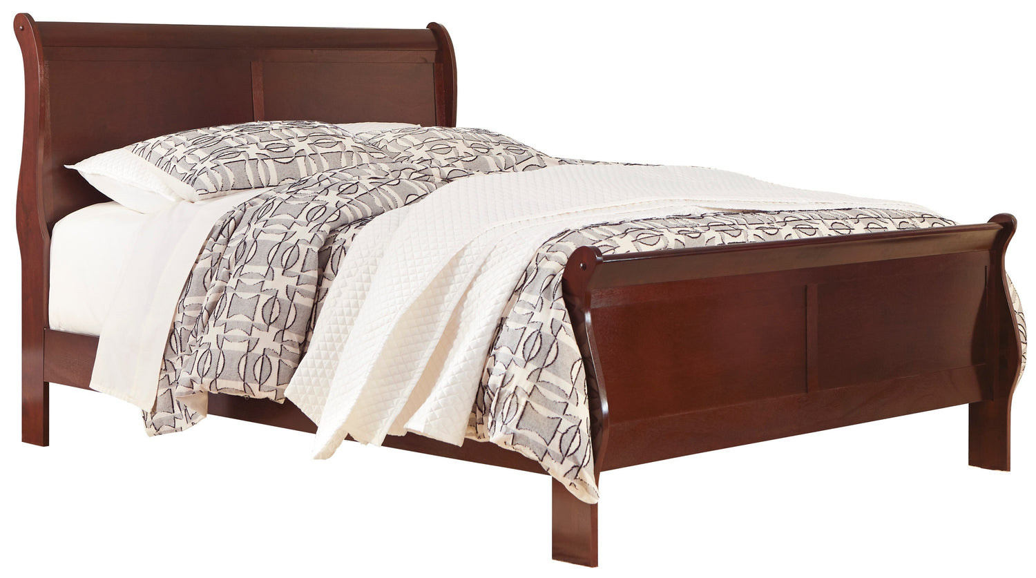 Alisdair Dark Brown Sleigh Bedroom Set - SET | B376-82 | B376-97 | B376-31 | B376-36 | B376-92 | B376-46 - Bien Home Furniture & Electronics