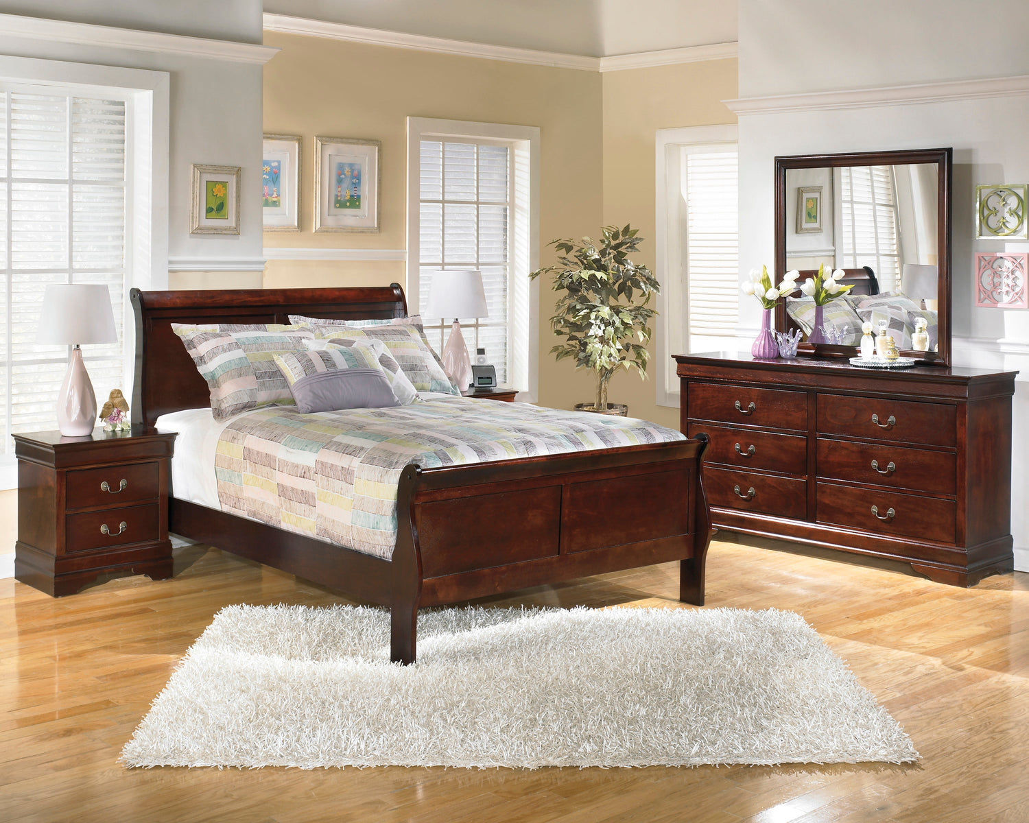 Alisdair Dark Brown Sleigh Youth Bedroom Set - SET | B376-55 | B376-86 | B376-31 | B376-36 | B376-92 | B376-46 - Bien Home Furniture & Electronics