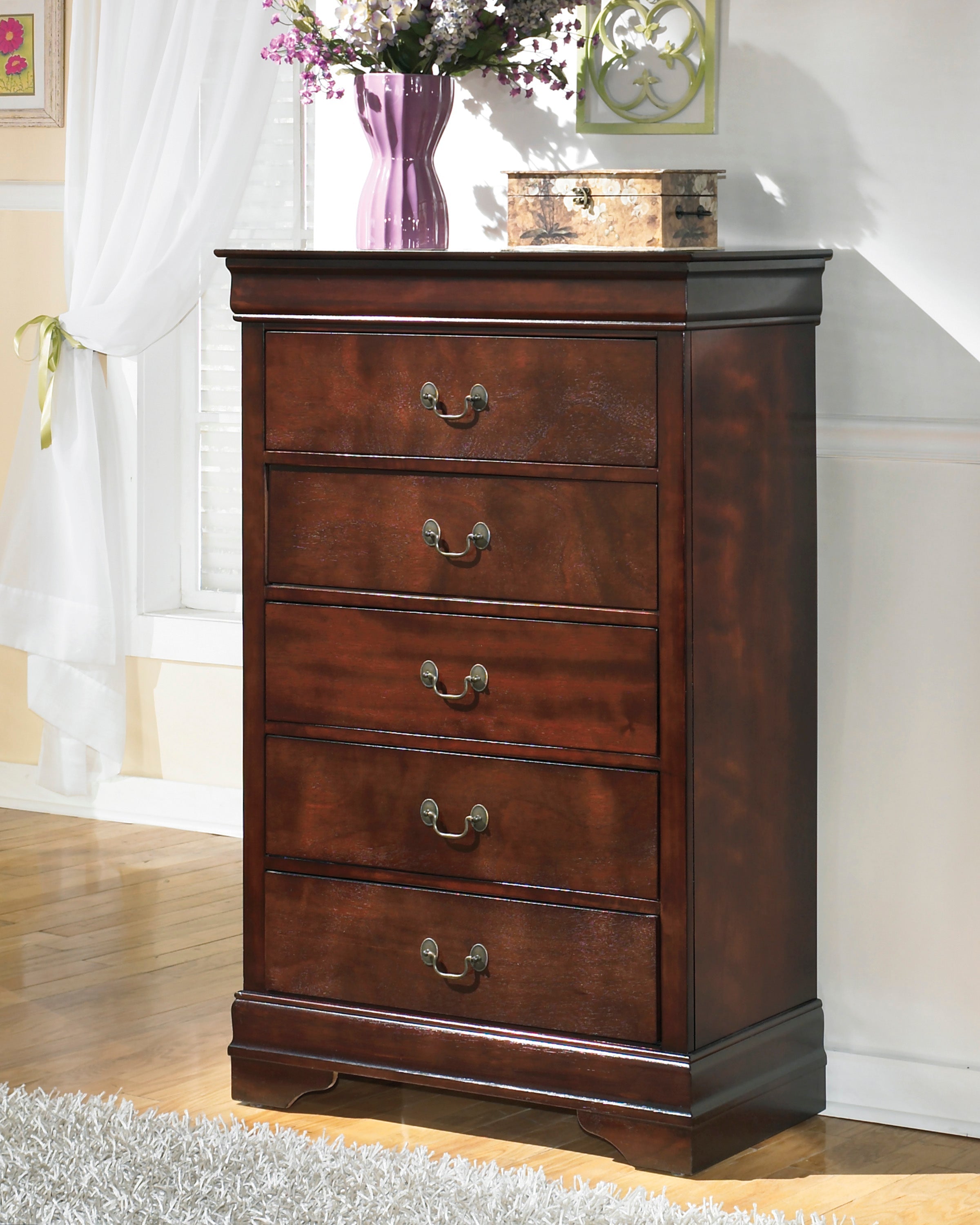 Alisdair Dark Brown Sleigh Youth Bedroom Set - SET | B376-55 | B376-86 | B376-31 | B376-36 | B376-92 | B376-46 - Bien Home Furniture & Electronics