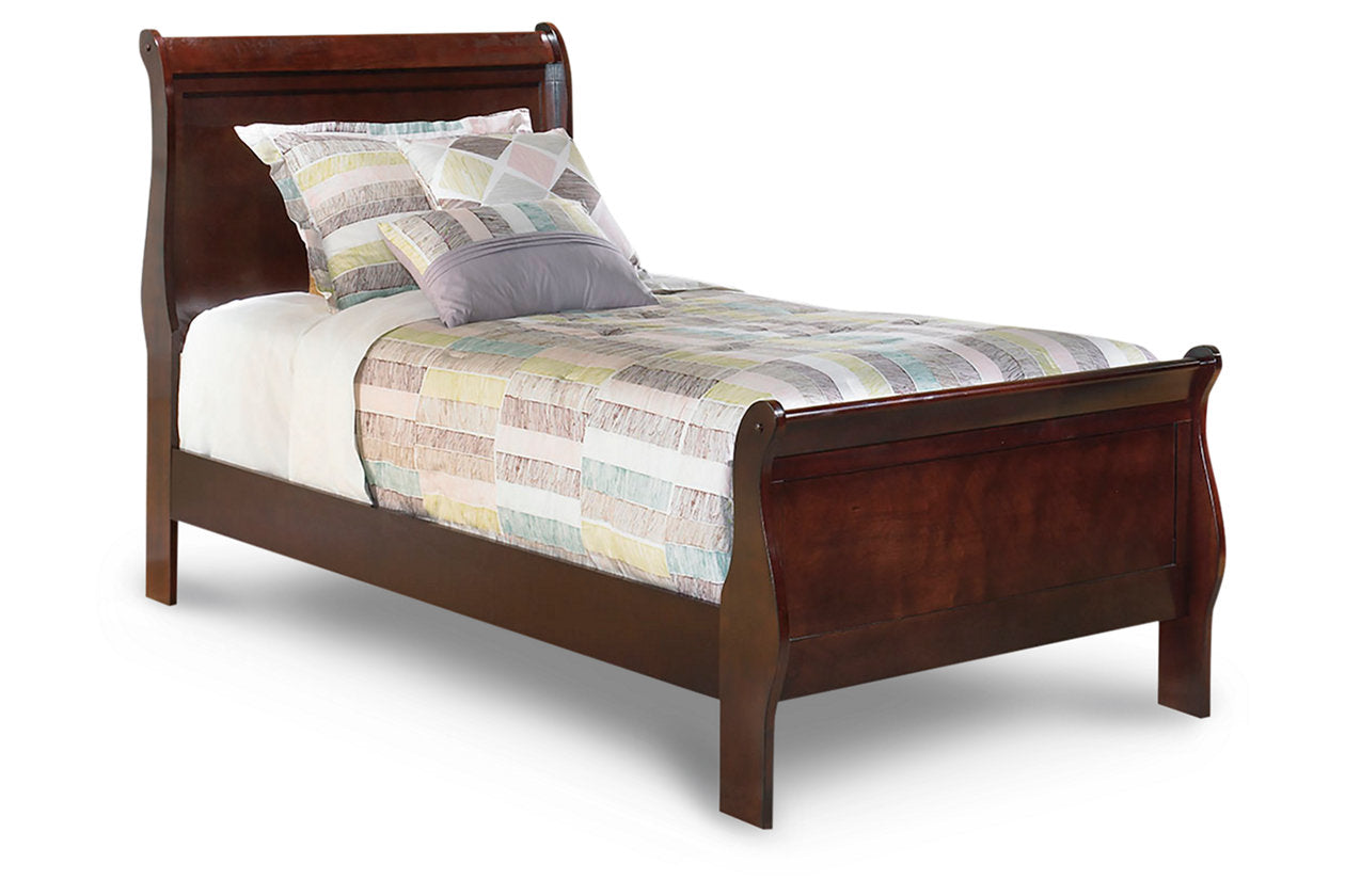 Alisdair Dark Brown Twin Sleigh Bed - SET | B376-53 | B376-83 - Bien Home Furniture & Electronics
