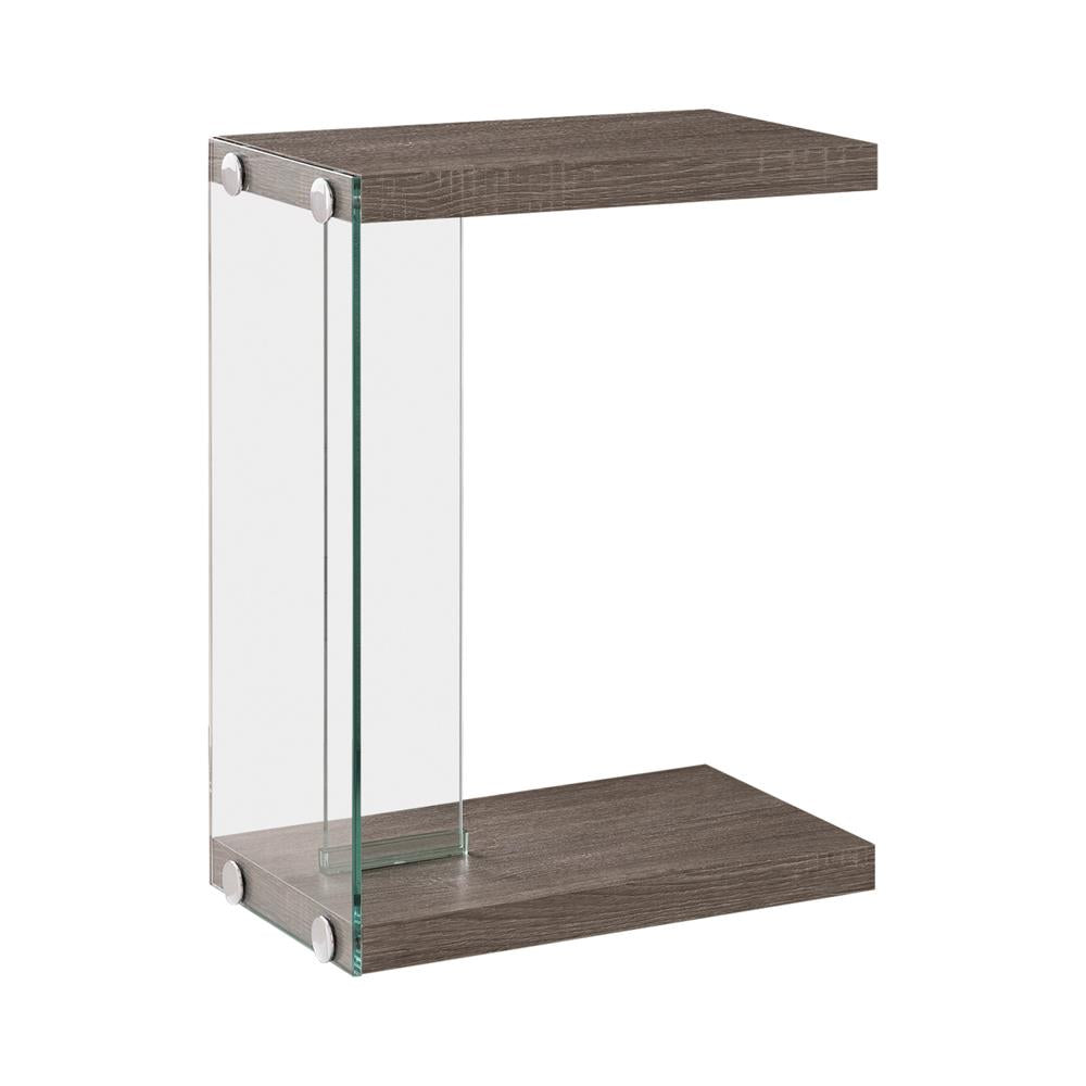 Alison Weathered Gray/Clear Accent Table - 902916 - Bien Home Furniture & Electronics
